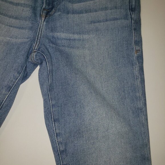 Frame Denim Le Skinny de Jeanne Women's Size 26 Raw Hem Flare Jeans Light Wash - Picture 16 of 16